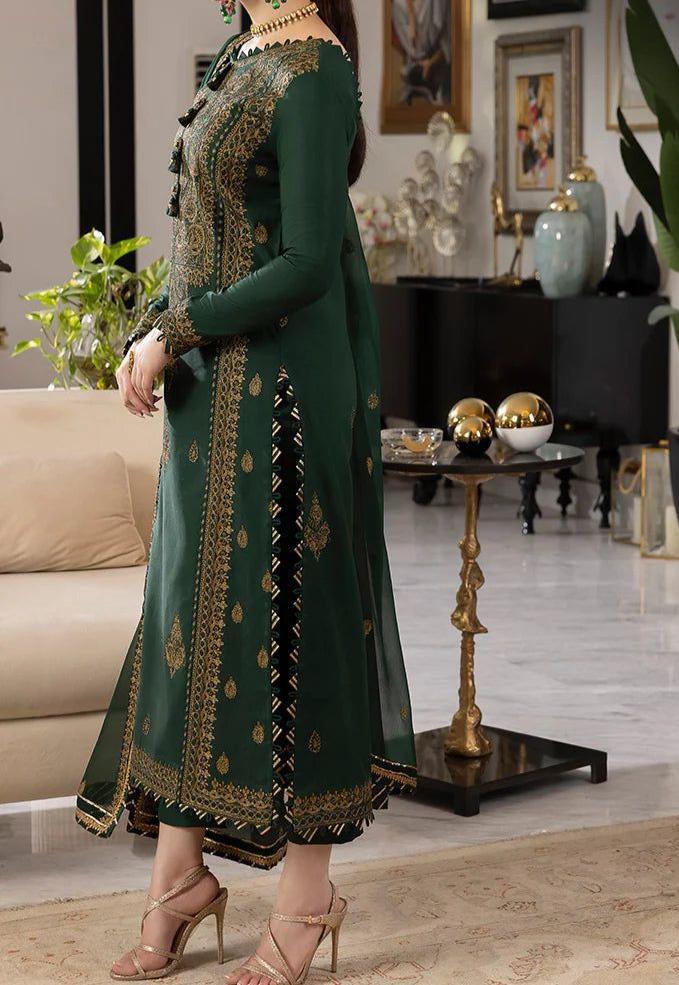 Rang e Noor Chiifon Fully Heavy Embroidered 3pc Dress ( Unstitch ) RN-32